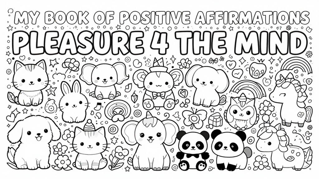 Pleasure 4 The Mind – Children's Positive Affirmation Colouring Book