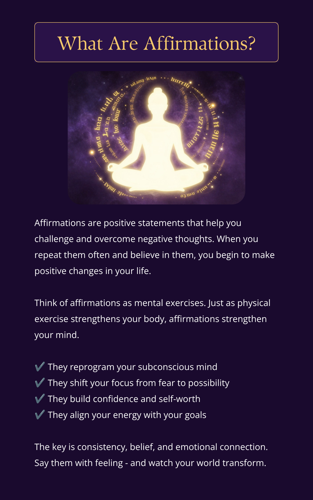 Pleasure 4 The Mind – The Power of Affirmations
