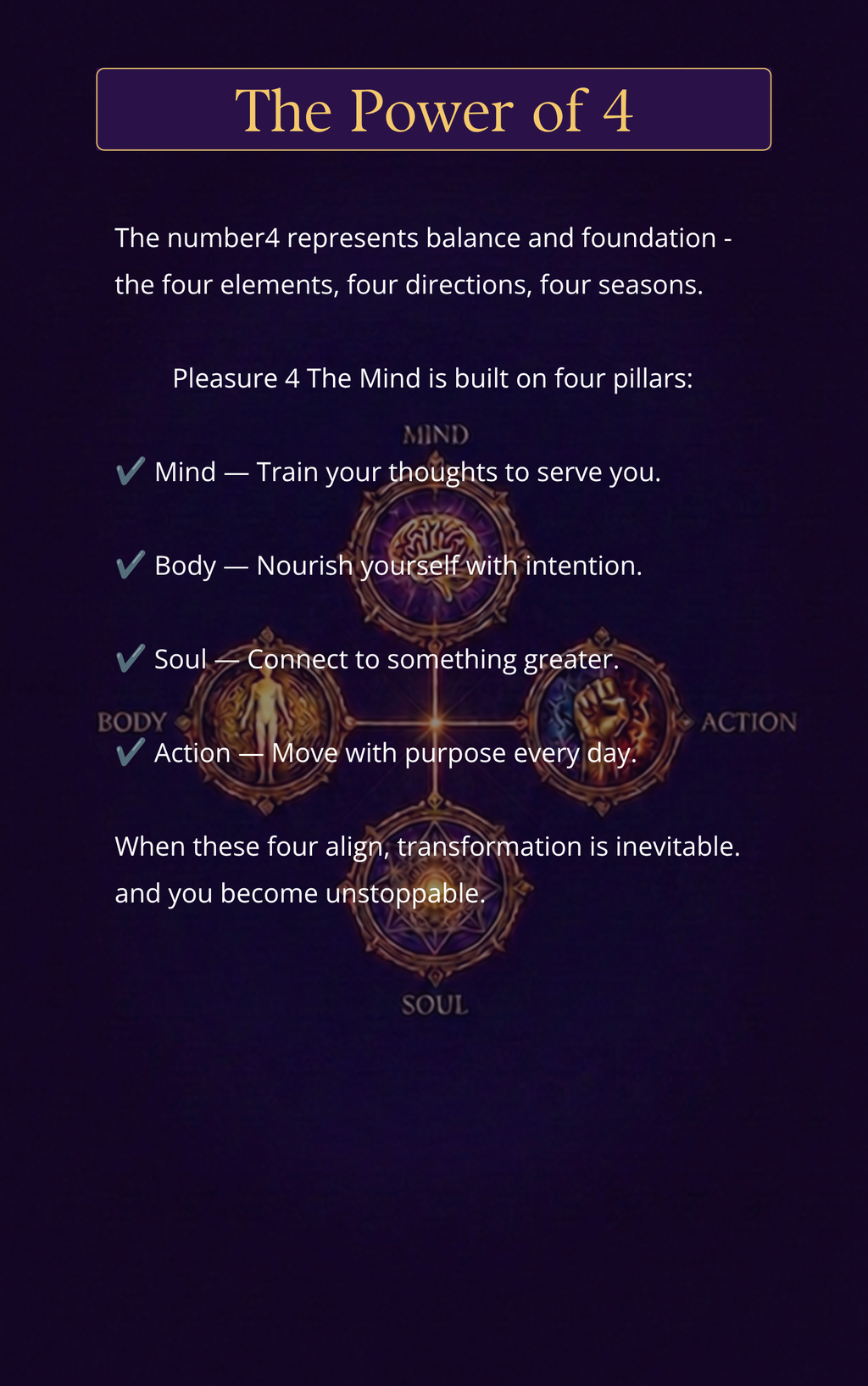 Pleasure 4 The Mind – The Power of Affirmations