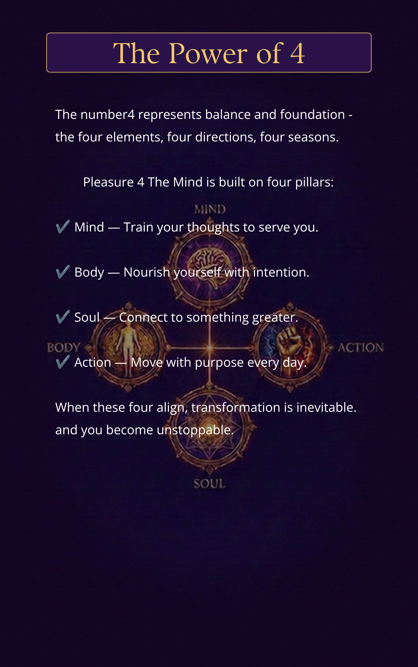 Pleasure 4 The Mind – The Power of Affirmations
