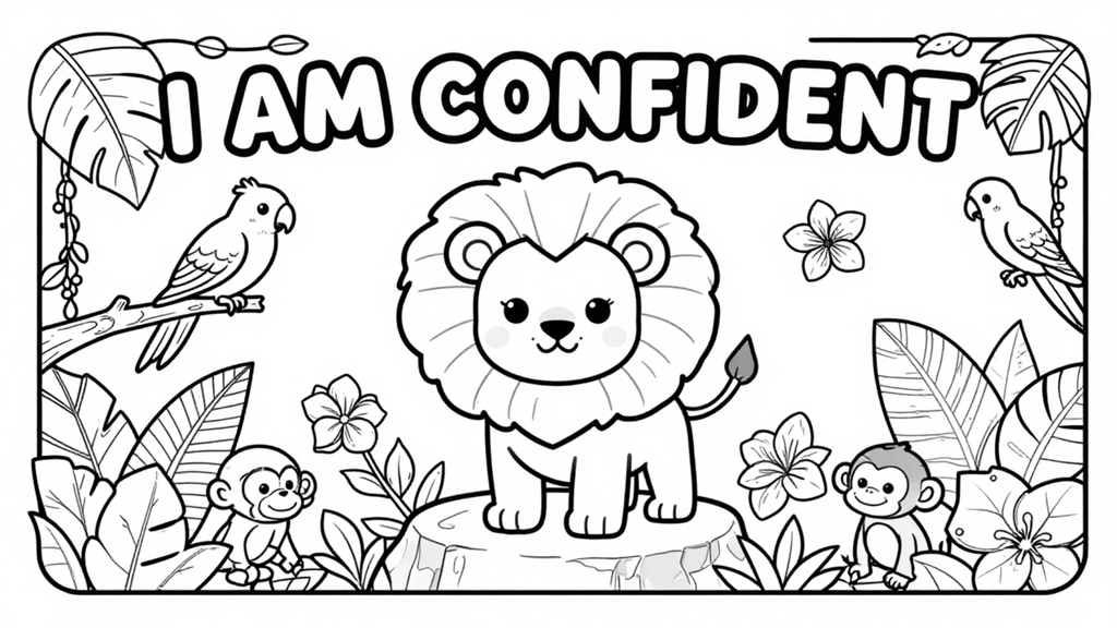 Pleasure 4 The Mind – Children's Positive Affirmation Colouring Book