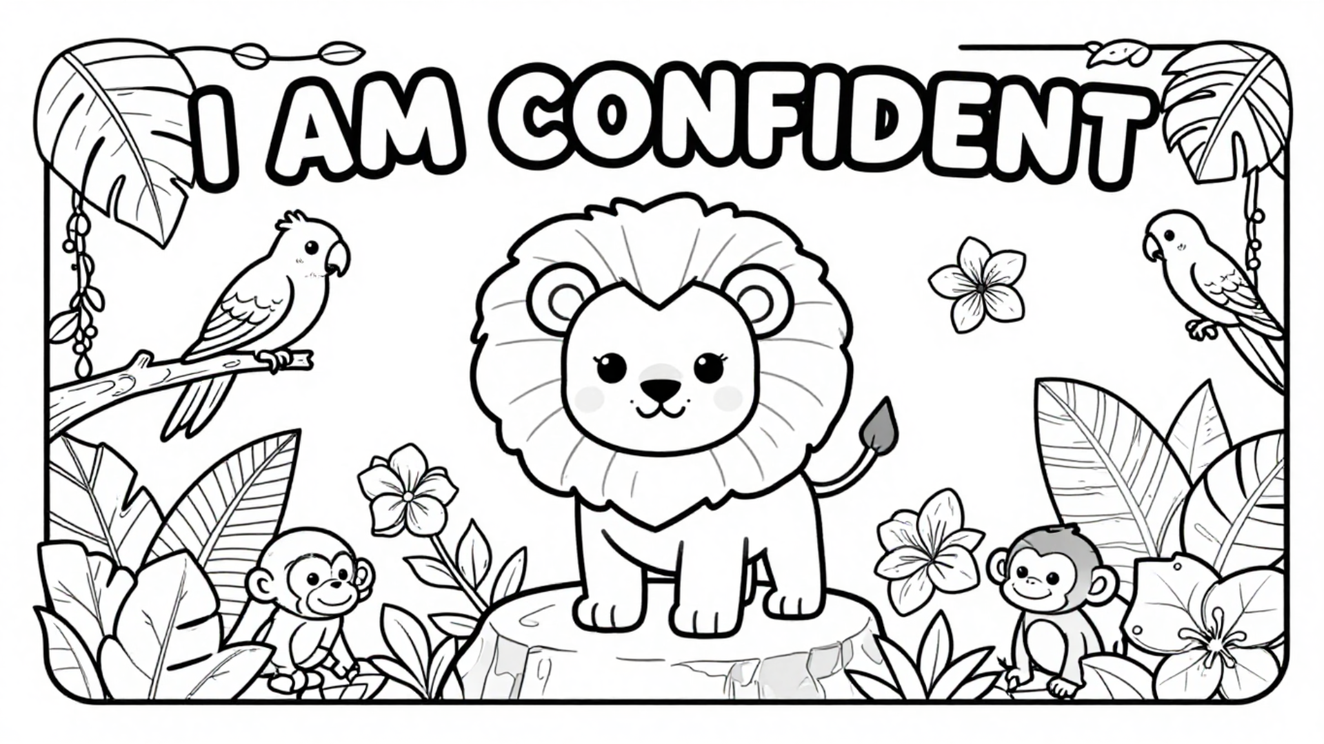 Pleasure 4 The Mind – Children's Positive Affirmation Colouring Book