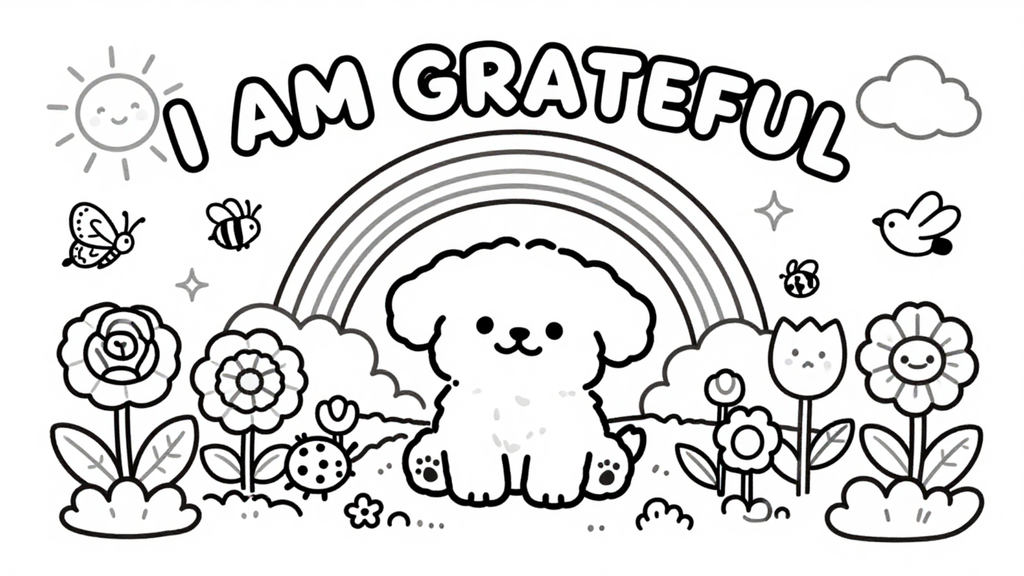 Pleasure 4 The Mind – Children's Positive Affirmation Colouring Book